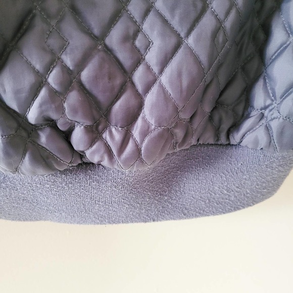 The North Face sz S Womens Blue Quilted Bomber Jacket *Flaws* - Picture 9 of 11